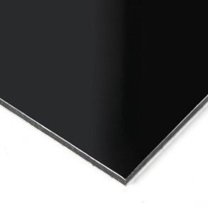 3mm Acm Panel Single Black Gloss 2440mm x 1220mm x 3mm