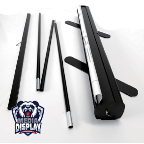 Pull Up Prestige Black 850mm Wide