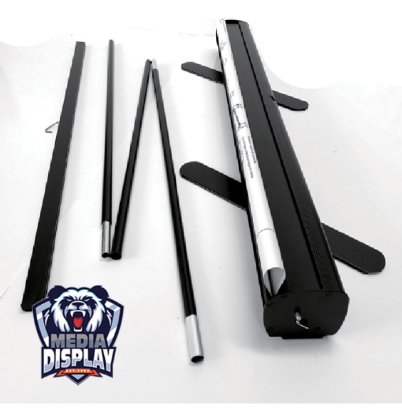 Pull Up Prestige Black 850mm Wide