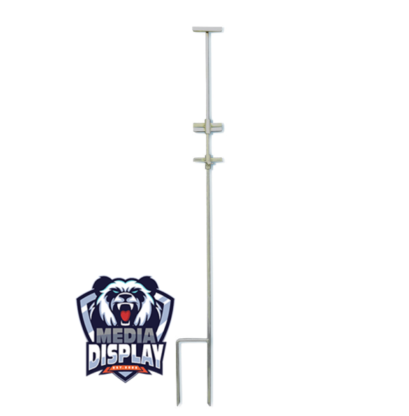 Sign Holder Ground Spike Adjustable