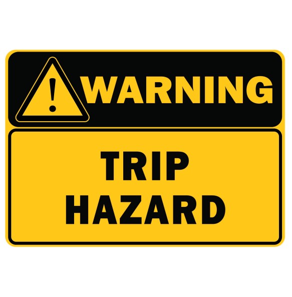 Sign Safety Warning Trip Hazard 340x240mm