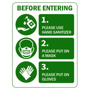 Sign Safety Before Entering 230x300mm