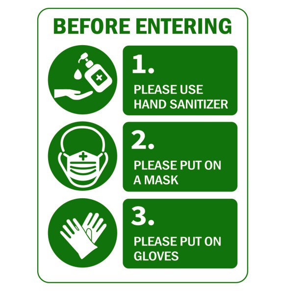 Sign Safety Before Entering 230x300mm