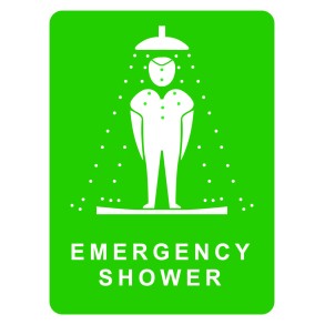 Sign Safety Emergency Shower 230x300mm
