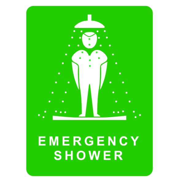 Sign Safety Emergency Shower 230x300mm
