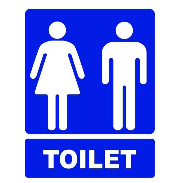 Sign Safety Toilet Unisex 230x300mm