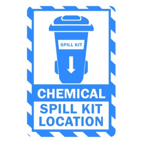 Sign Safety Warning Chemical Spill kit Location 240x340mm