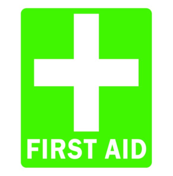 Sign Safety First Aid Self Adhesive 105x125mm