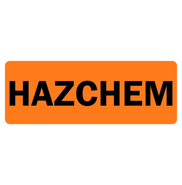 Sign Safety Hazchem 450x180mm