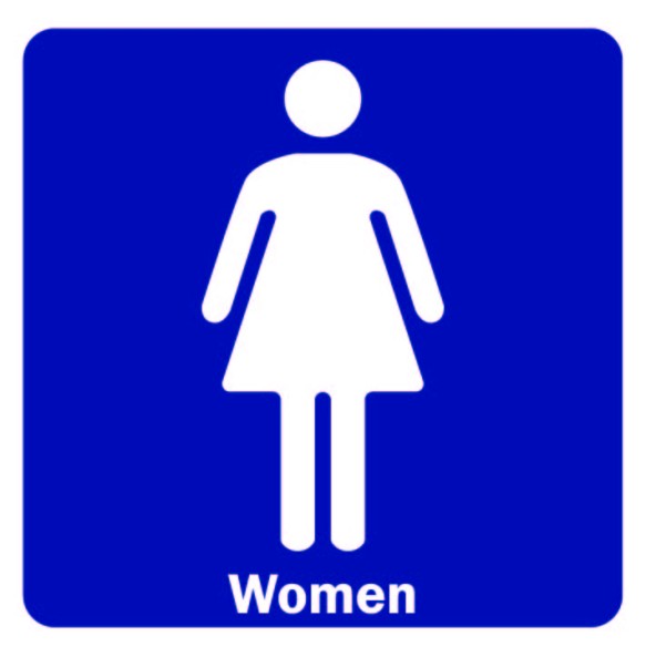 Sign Safety Women 120x120mm