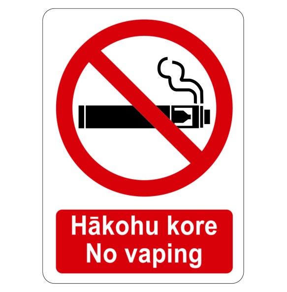 Sign Safety Hakohu Kore No Vaping 230x300mm