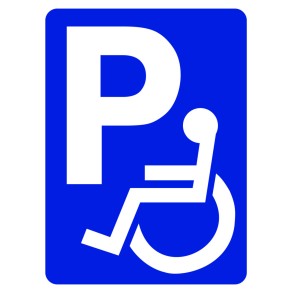 Sign Safety Disabled Parking 230x300mm