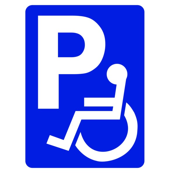 Sign Safety Disabled Parking 230x300mm