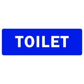 Sign Safety Toilet 340x120mm