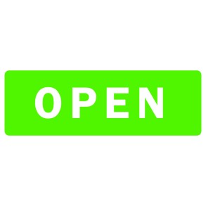 Sign Safety Open/Closed Double-sided 340x120mm