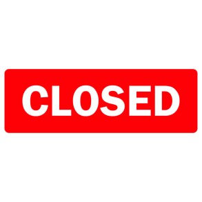 Sign Safety Open/Closed Double-sided 340x120mm