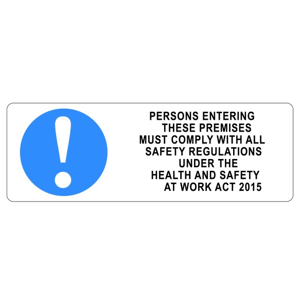 Sign Safety Employment Act 340x120mm