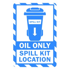 Sign Safety Oil Only Spill Kit Location 240x340mm