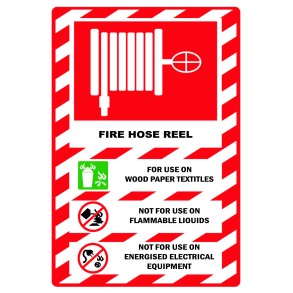 Sign Safety Fire Hose Reel 240x340mm