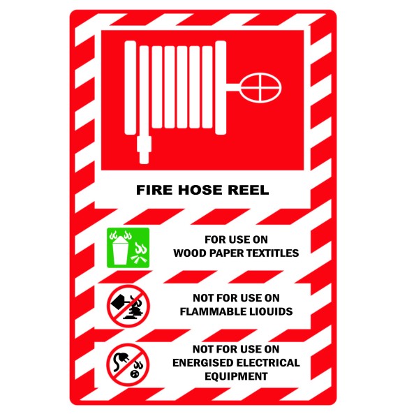 Sign Safety Fire Hose Reel 240x340mm