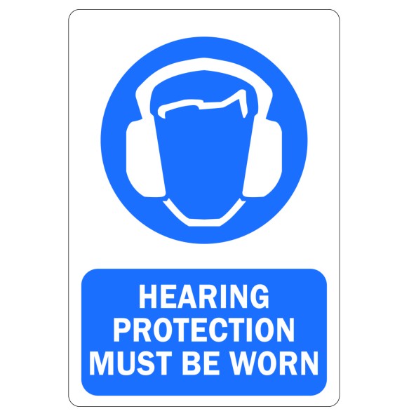 Sign Safety Hearing Protection Must Be Worn 240x340mm