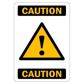 Sign Safety Caution 230x300mm