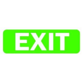 Sign Safety Exit 340x120mm