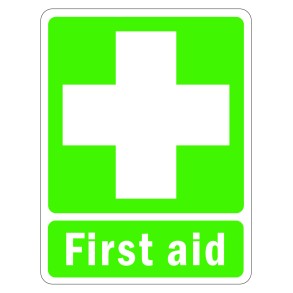 Sign Safety First Aid 230x300mm