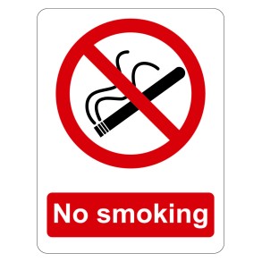 Sign Safety No Smoking 230x300mm