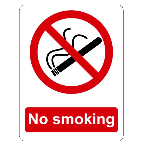 Sign Safety No Smoking 230x300mm